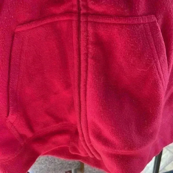 Disney lovers. This red Mickey Mouse fleece, front zipper hooded jacket. - Picture 5 of 8